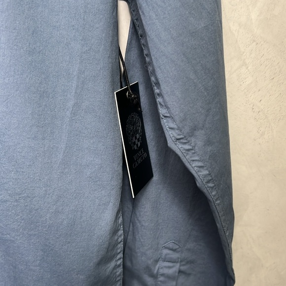 Vince Camuto MenClassic Fit Solid Long Sleeves Casual Shirt, Stone Blue, size S - Picture 5 of 9